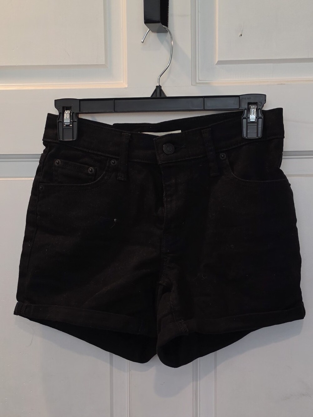 Levi's Black High-Rise Women's Denim Shorts
